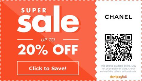 chanel discounts|Chanel promo code 2024.